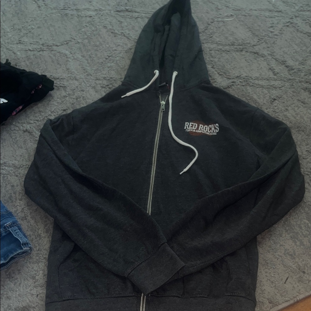 MV Sport Charcoal Zip-Up Hoodie
